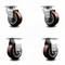Service Caster 4 Inch Poly on Polyolefin Caster Set with Roller Bearings 2 Swivel 2 Rigid SCC SCC-20S420-PPUR-2-R-2 - alternate 1